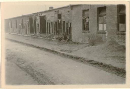 Barracks in prisoner-of-war camp