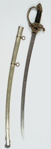 Eresabel with scabbard awarded to Captain of Infantry H.E. Schoggers at Simpang Olim on 14 November 1876 for displayed bravery