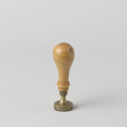 Copper lacquer stamp with the initials W.D. of Willem Drees