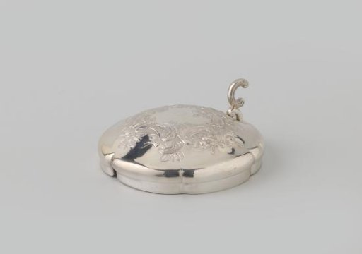 Silver lid from a coffee and tea service of eleven pieces that belonged to J.D. Preuijt (1801-1887), given to him on the occasion of his jubilee in 1873