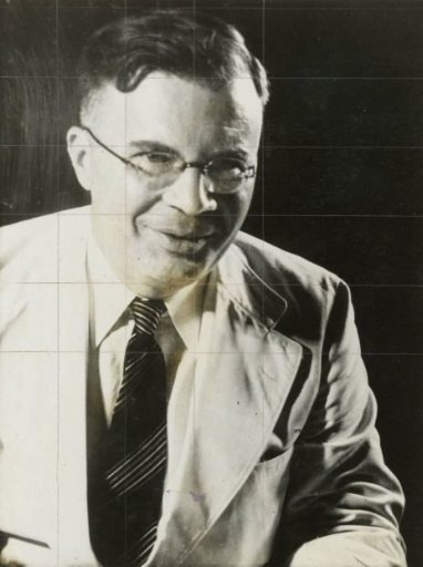 Portrait of Hubertus J. van Mook, Minister of Colonies