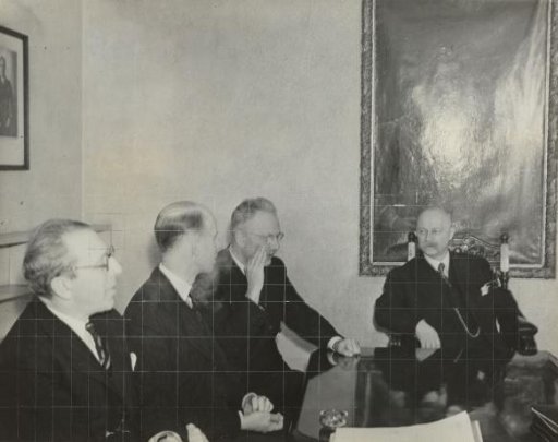 A group of ministers during the cabinet meeting at Stratton House in London