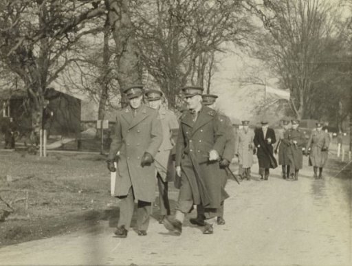 Prince Bernhard and Dutch military personnel
