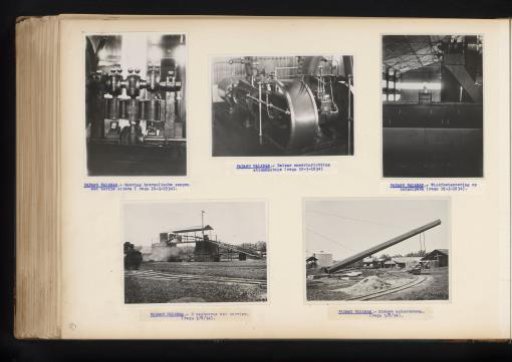 Machines and buildings at Padang Halaban, 1934