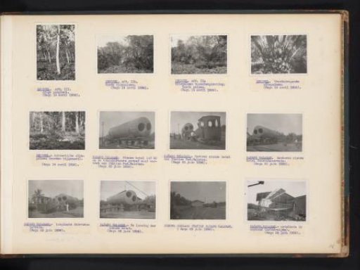 Rubber trees and oil palms at Brussel and new boiler at Padang Halaban, 1936
