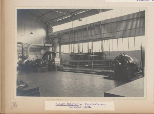 Padang Halaban - Engine room. December 1939