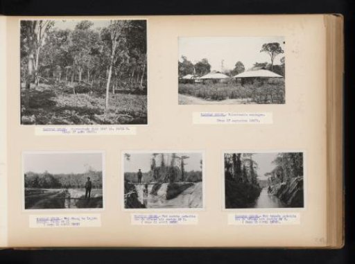 Storm damage, dwellings and drainage on Kanopan Oeloe, 1937-1938