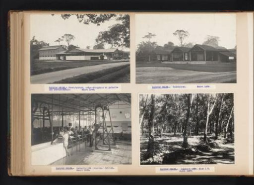 Company buildings and rubber trees at Kanopan Oeloe, 1939