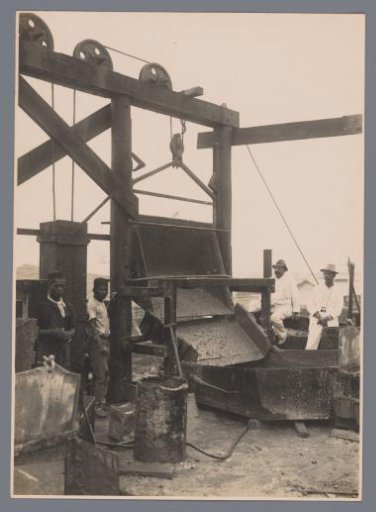 On top of the dumping pier