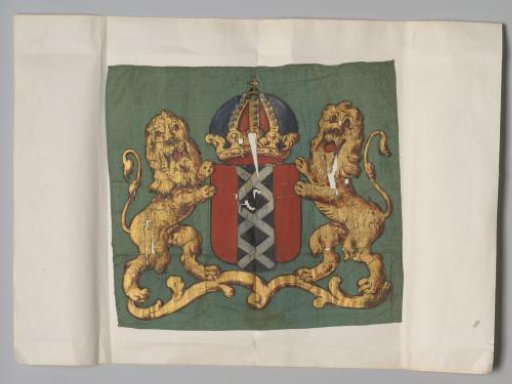 Coat of arms of the Amsterdam civic guard banner of the Green Regiment