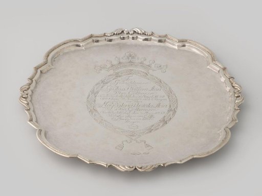 Commemorative drinking cup for Gustaaf Willem and Magdalena Ursula Stein van Gollenesse.