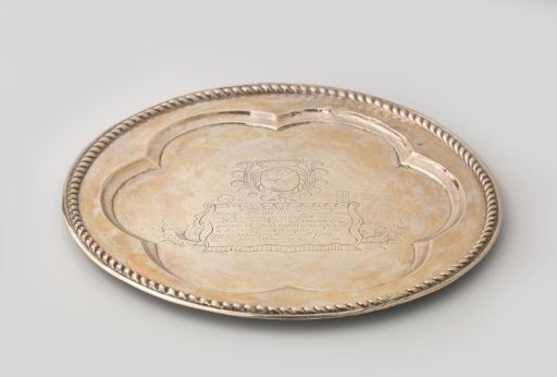 Commemorative serving plate for Anthonia Nilo, wife of Joannes van Steelant