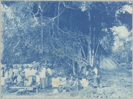 Javanese market under the kankantrie on "Ma retraite"
