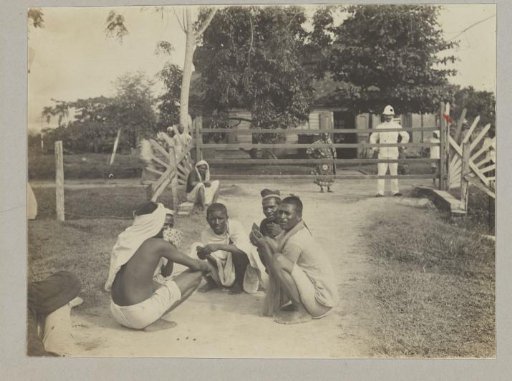 Men Playing Cards in the Immigrant Depot