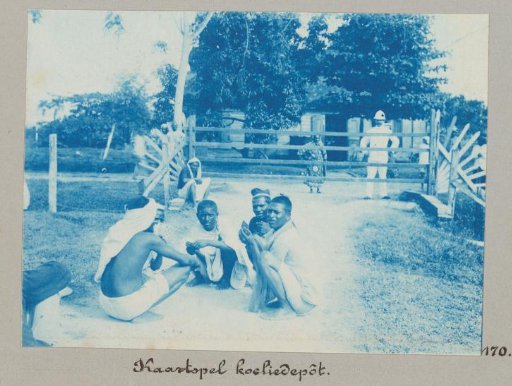 Men Playing Cards in the Immigrant Depot