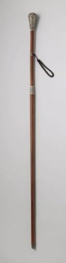 Walking stick with a silver knob