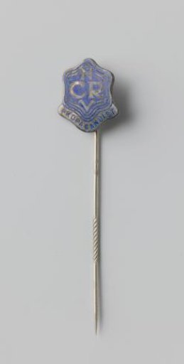 Lapel pin of a propagandist for the Netherlands Christian Radio Association (NCRV)
