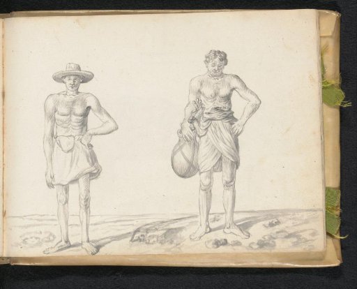 Labourer and a toddy tapper