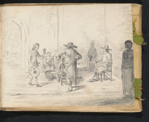 Scene with a Party in a Tavern or Living Room
