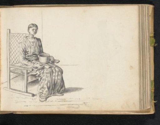 A woman inside a house