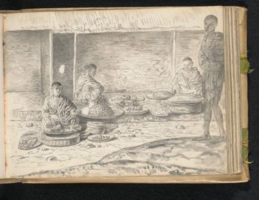 Three Market Women and a Passer-by