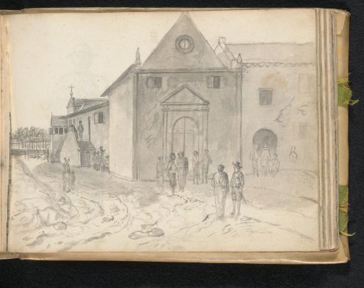 Cityscape with People at the Former Franciscan Monastery