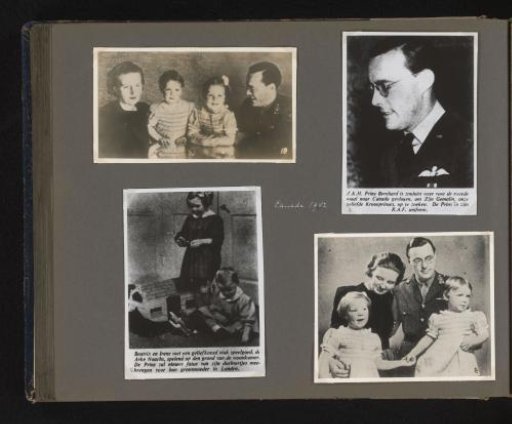 Princess Juliana with Prince Bernhard and the Princesses