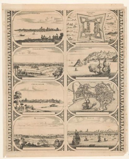 Cochin / Amadabatah / Cranganore / Masulipatam / Pulicat / Geldria / Aden / Colombo / Canton