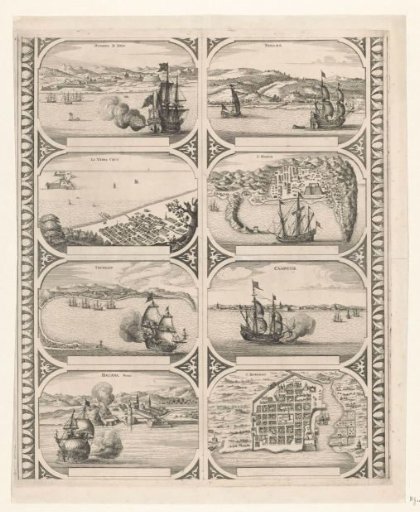 Nombre de Dios / La Vera Cruz / Trujillo / Havana / Panama / St. Marta / Cartagena / St. Domingo