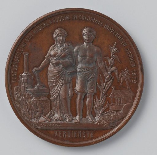 Exhibition of Dutch and Colonial Industry Arnhem, 1879, with its Box