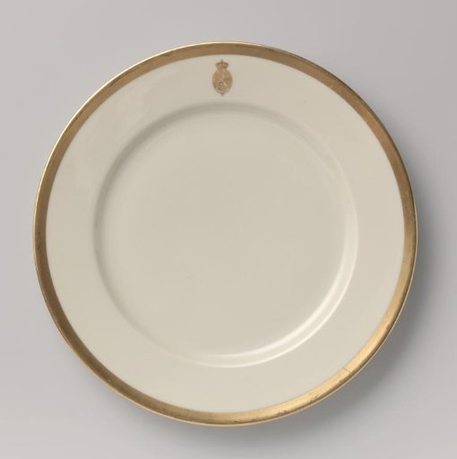 Plate used in the House of Representatives of the Netherlands at official receptions