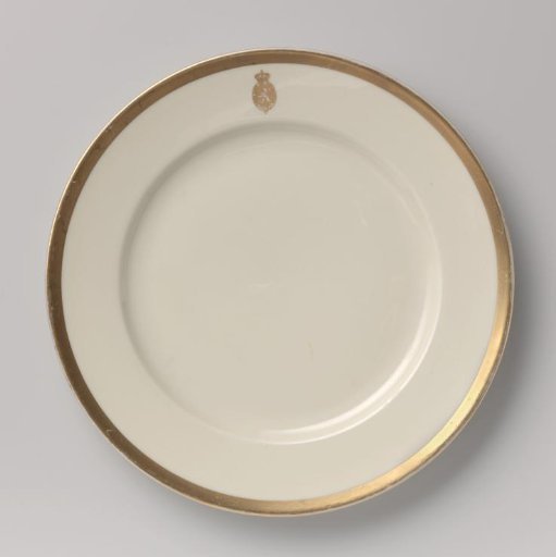 Plate used in the House of Representatives of the Netherlands at official receptions