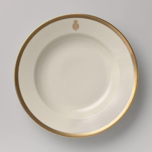 Plate used in the House of Representatives of the Netherlands at official receptions