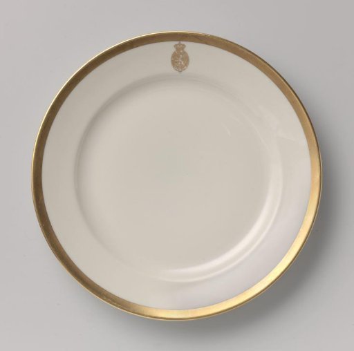 Plate used in the House of Representatives of the Netherlands at official receptions