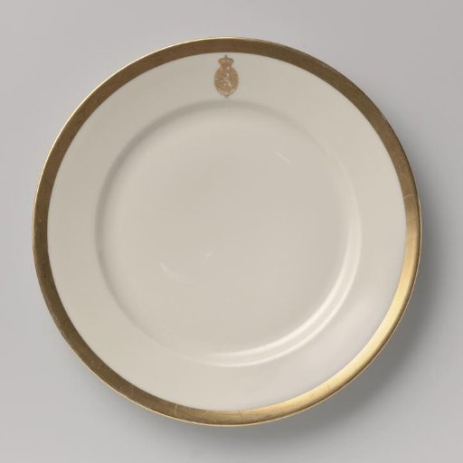 Plate used in the House of Representatives of the Netherlands at official receptions