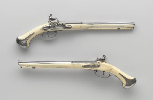 Pair of flintlock pistols