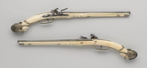 Pair of flintlock pistols