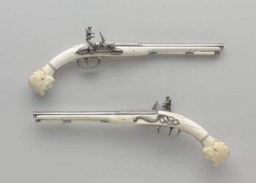 Pair of flintlock pistols