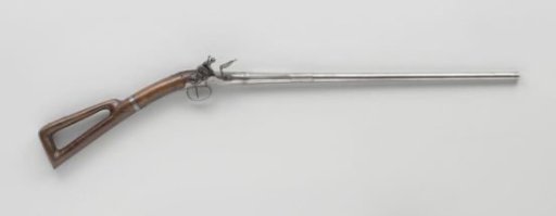 Breech-loading rifle with stock and detachable skeleton butt