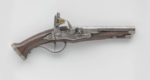 Flintlock pocket pistol for stacked charge