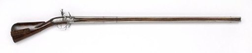 Double-barrelled flintlock rifled musket