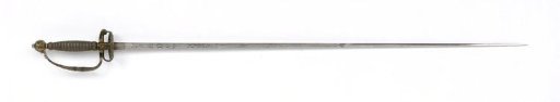 Decorative sword with a hilt mounted in sawasa