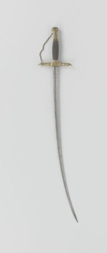 Small sword, basket hilt ending in little hands