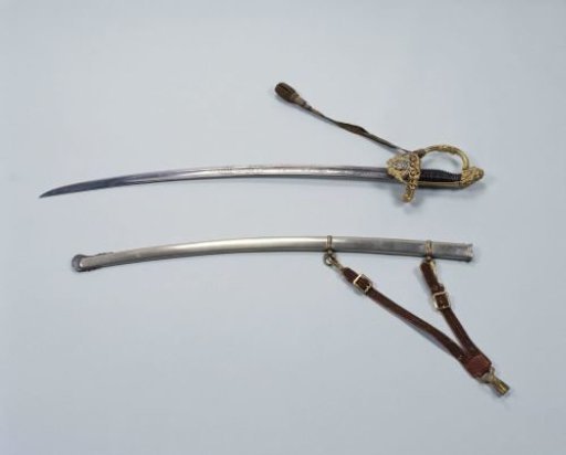 KNIL ceremonial sword with scabbard and harness