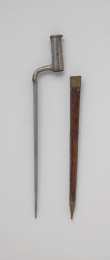 Bayonet with scabbard belonging to a flintlock musket, States Army