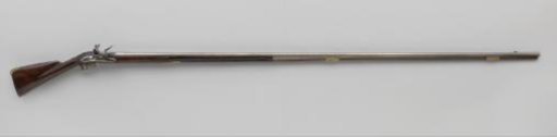 Long flintlock hunting rifle