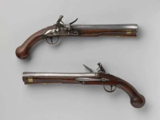 Flint Belt Pistol, with the Emblem of the Admiralty of West Friesland