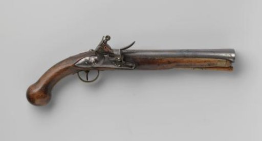 Flintlock thunderbolt belt pistol with the emblem of the Admiralty of Enkhuizen