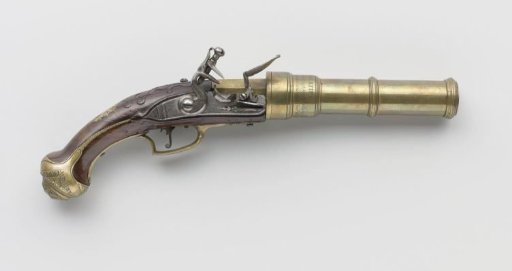 Pair of pyrotechnic flintlock pistols