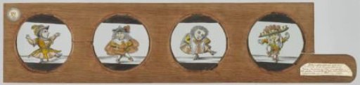 Dancing little people (caricatures)